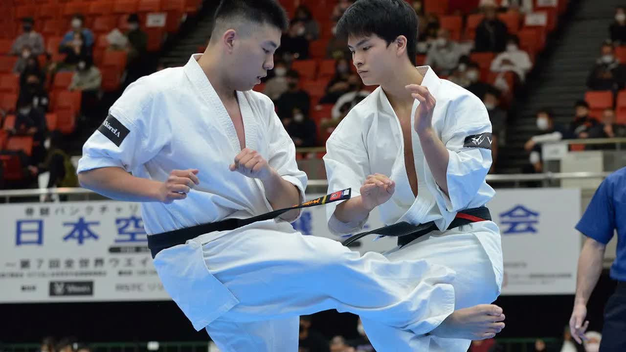【新極真会】第53回全日本大会　第1回戦　若佐vs落合　SHINKYOKUSHINKAI KARATE