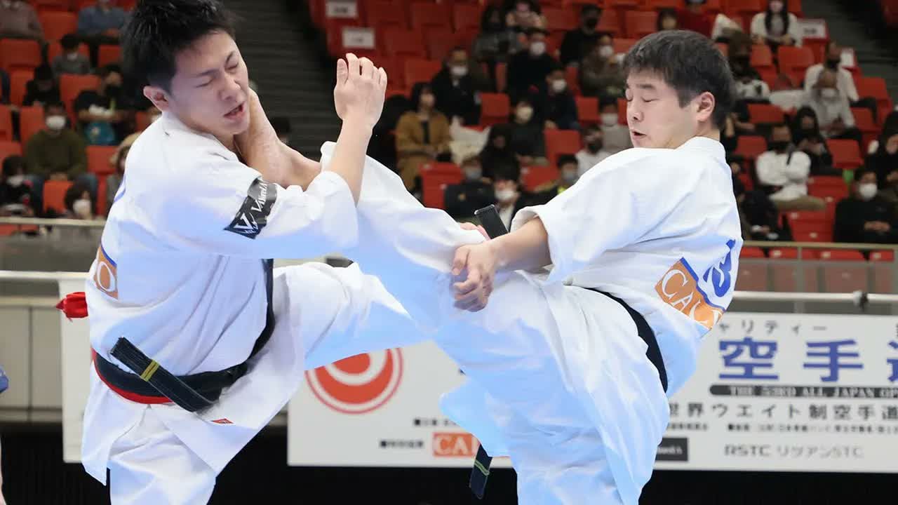 【新極真会】第53回全日本大会　第1回戦　大山vs長野　SHINKYOKUSHINKAI KARATE