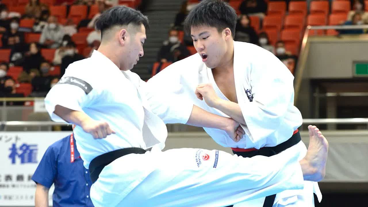 【新極真会】第53回全日本大会　第1回戦　逢坂vs大村　　SHINKYOKUSHINKAI KARATE