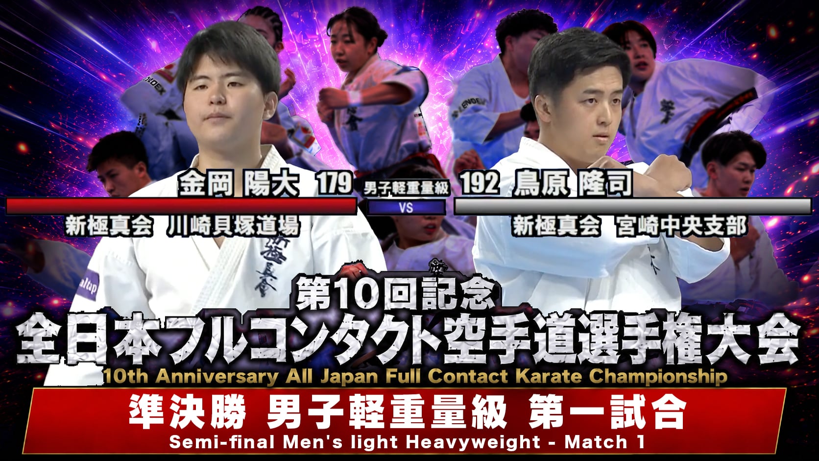 〈実況解説〉JFKO全日本 準決勝【男子軽重量級 第一試合】