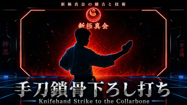 【基本】手刀鎖骨下ろし打ち Knifehand Strike to the...