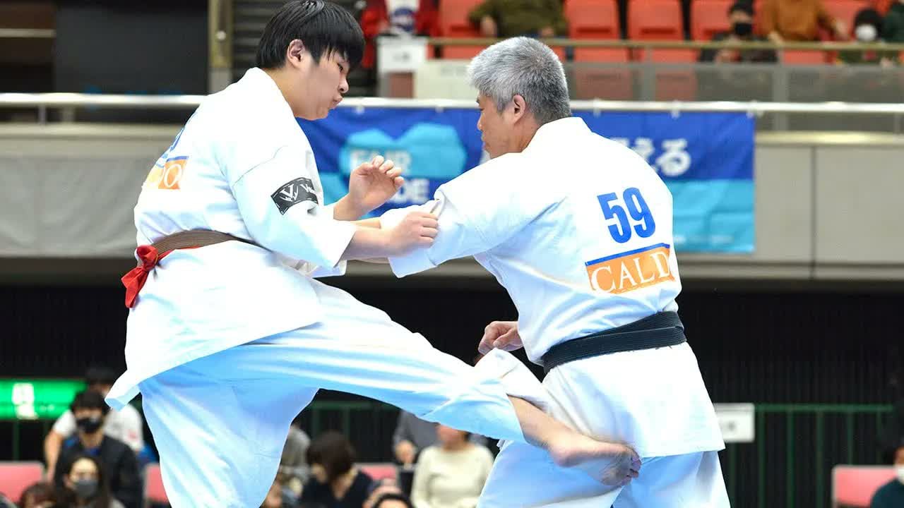 【新極真会】第53回全日本大会　第1回戦　西岡vs井上　SHINKYOKUSHINKAI KARATE
