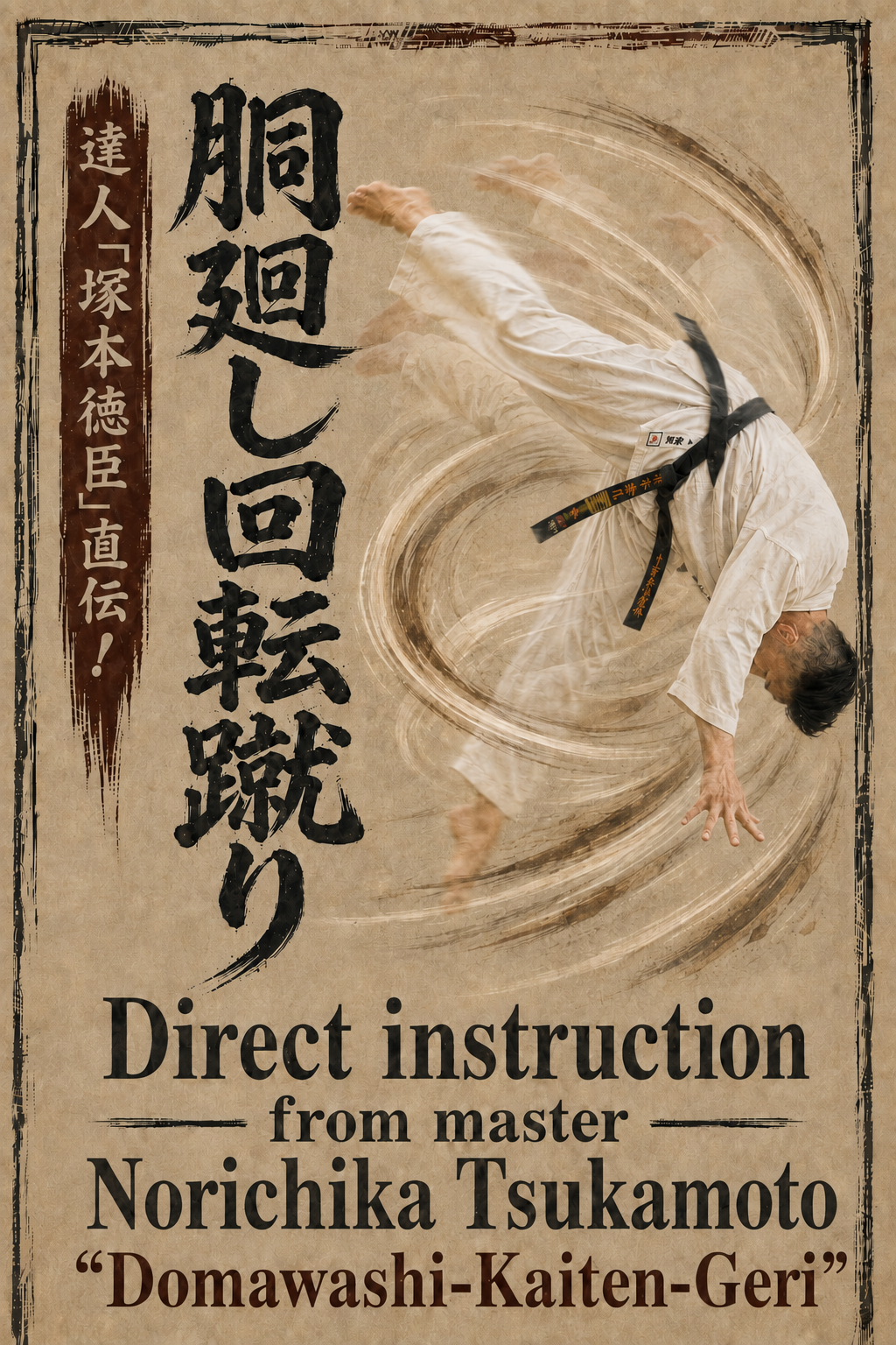 A Master's Ultimate Technique 「Norichika Tsukamoto ② Domawashi-kaitengeri」
