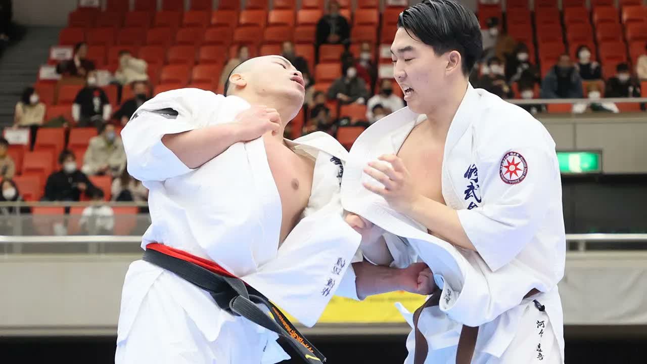 【新極真会】第53回全日本大会　男子３回戦　渡辺vs河合　SHINKYOKUSHINKAI KARATE