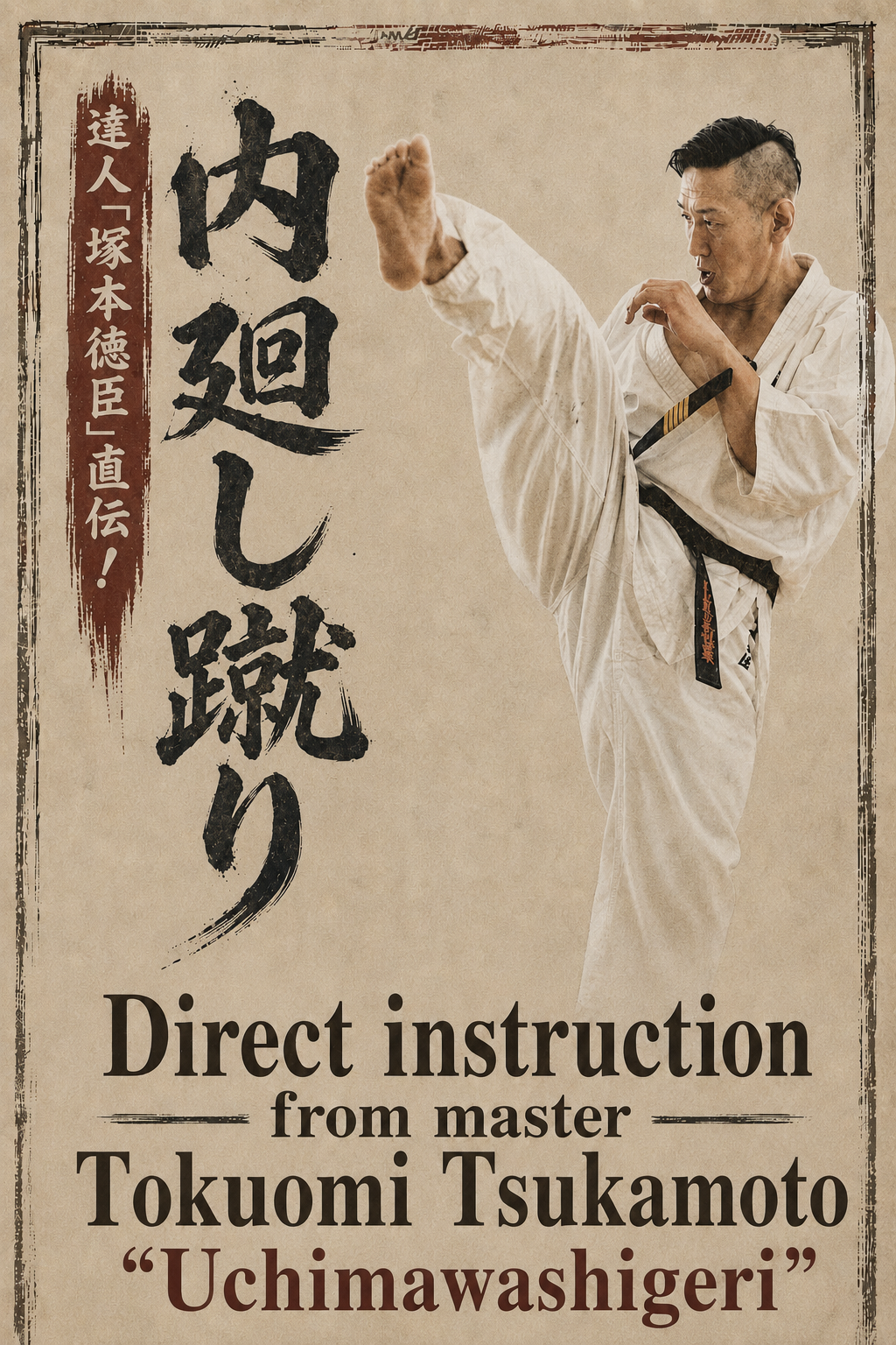 A Master's Ultimate Technique 「Norichika Tsukamoto ① Uchimawashi-geri」