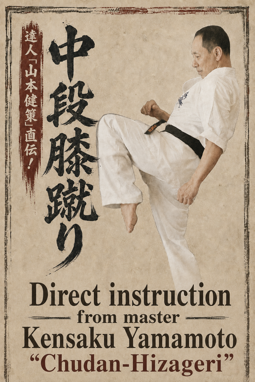 A Master's Ultimate Technique 「Kensaku Yamamoto ① Chudan-hizageri」