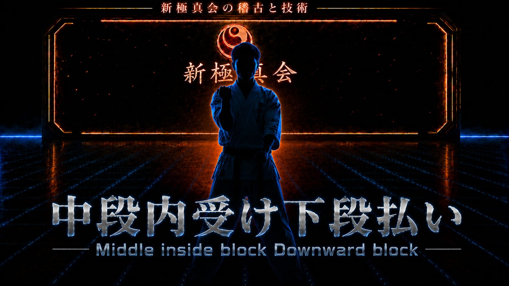 【基本】中段内受け下段払い Middle inside block Downward block