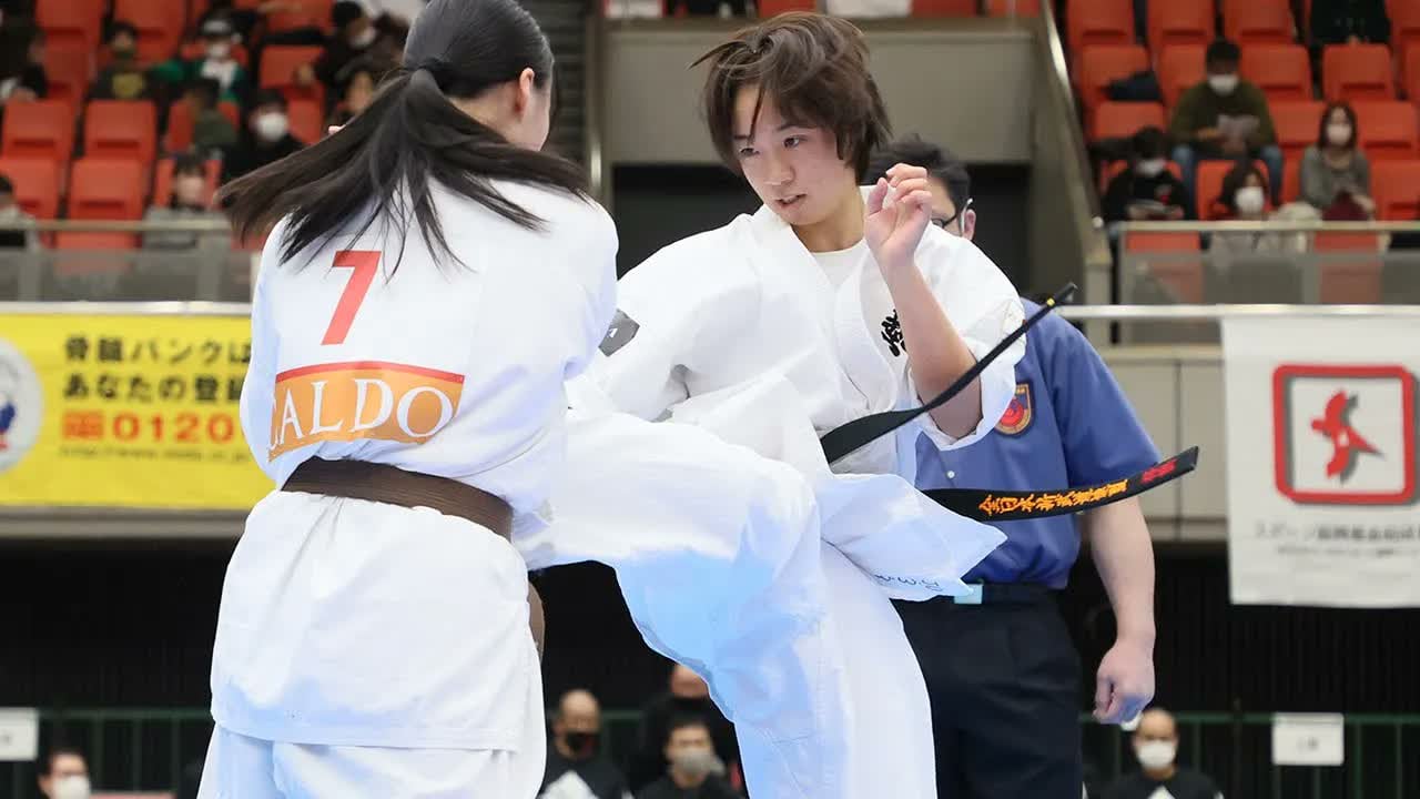 【新極真会】第53回全日本大会　女子2回戦　石野vs澤井　SHINKYOKUSHINKAI KARATE
