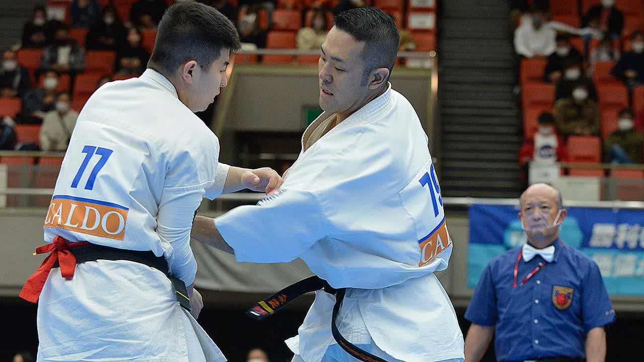 【新極真会】第53回全日本大会　第２回戦　那須vs入来　SHINKYOKUSHINKAI KARATE