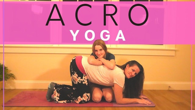 Acro Yoga with Mother and Daughter