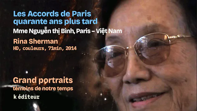Les accords de Paris Mme Nguyễn thị Bình