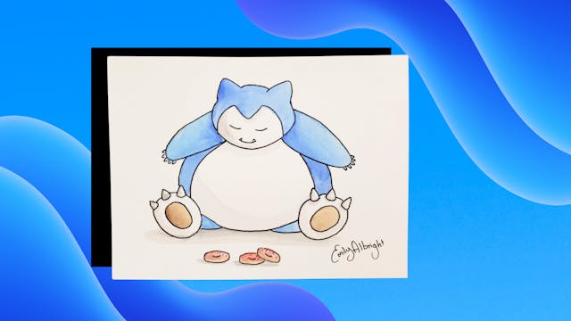 SNORLAX Pokemon Series ~ Artist Emily Albright 