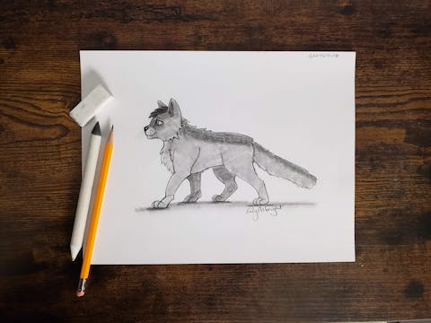 Draw a Warrior Cat - Graystripe