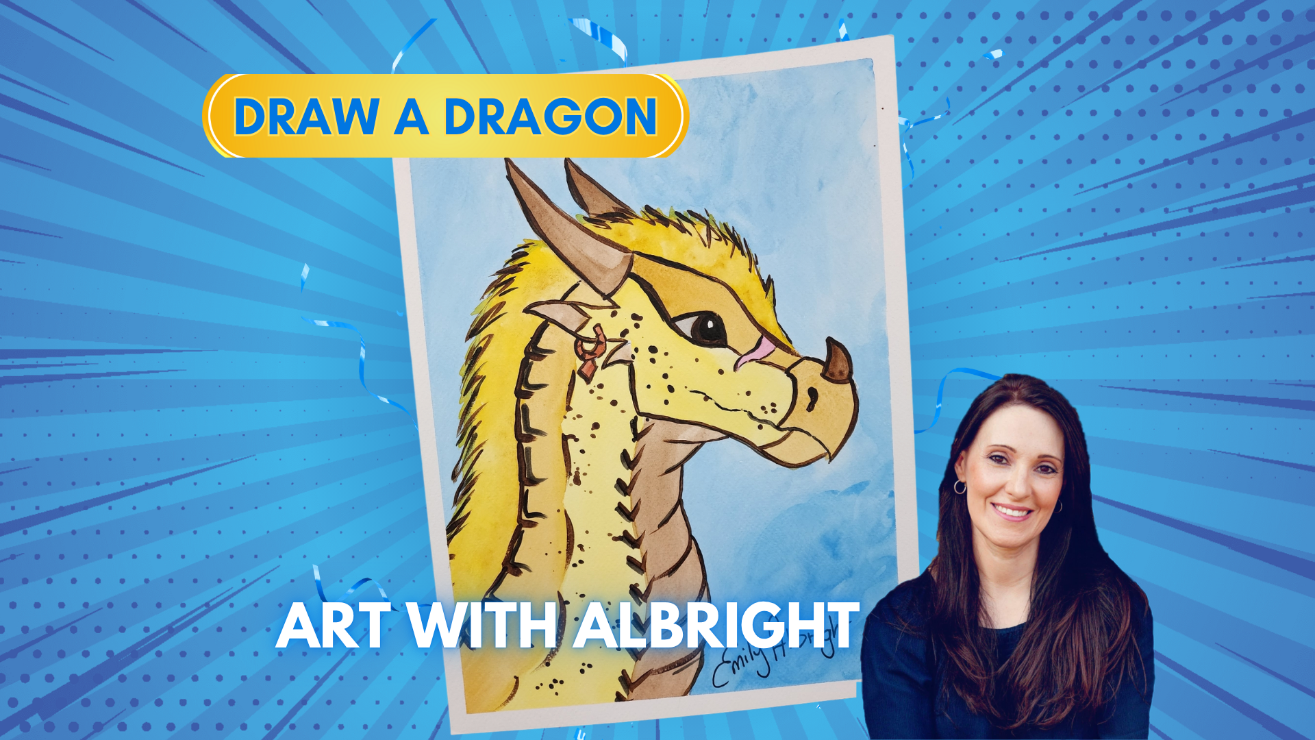 Draw Dragon Sandwing Wings of Fire inspired Qibli