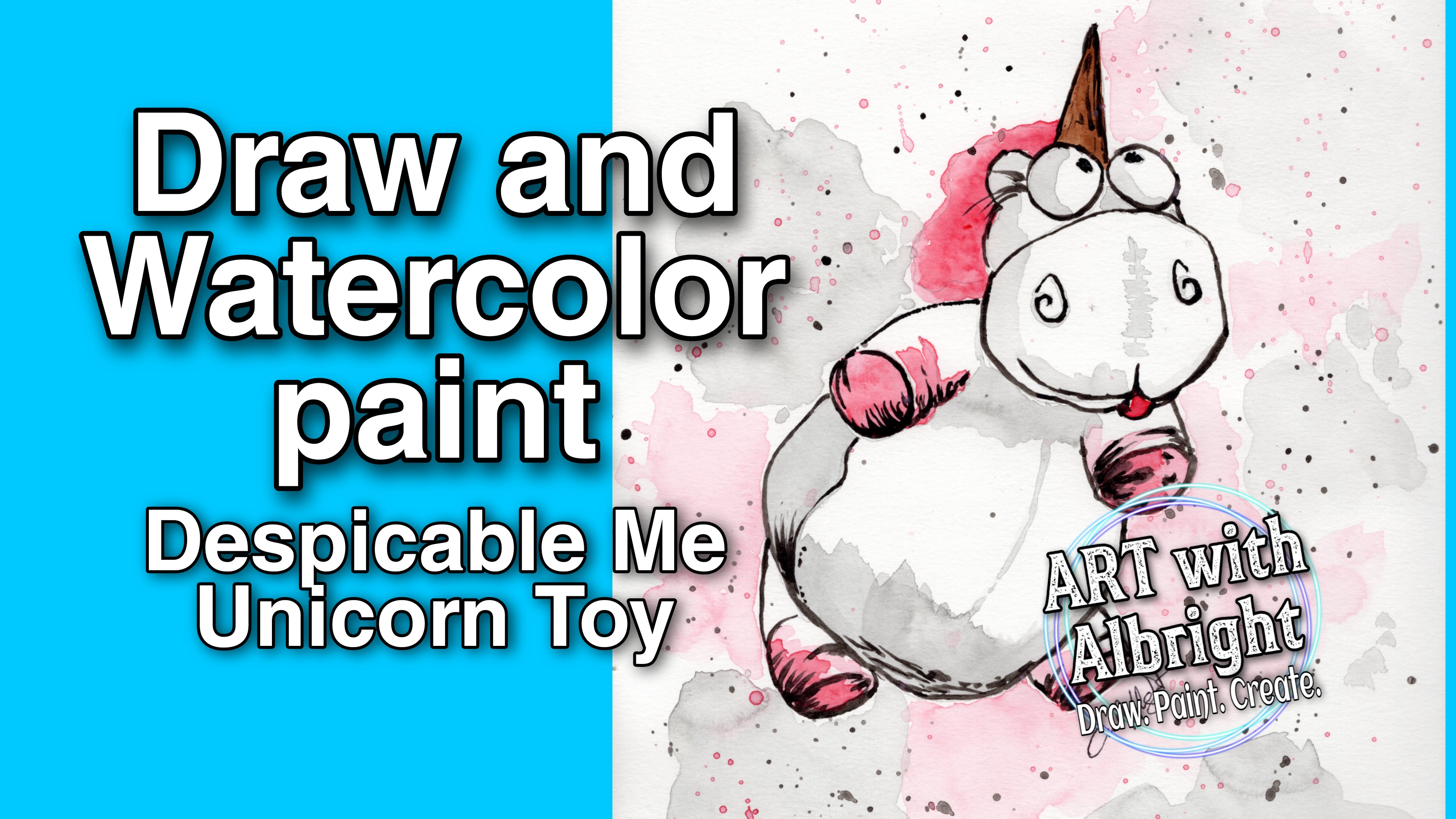 Paint - Watercolor Despicable Me Unicorn Toy