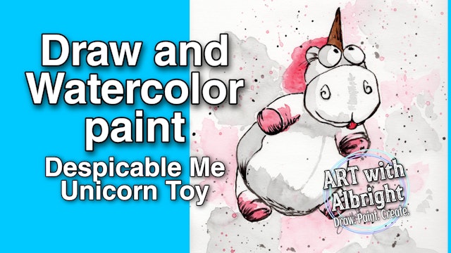Paint - Watercolor Despicable Me Unicorn Toy