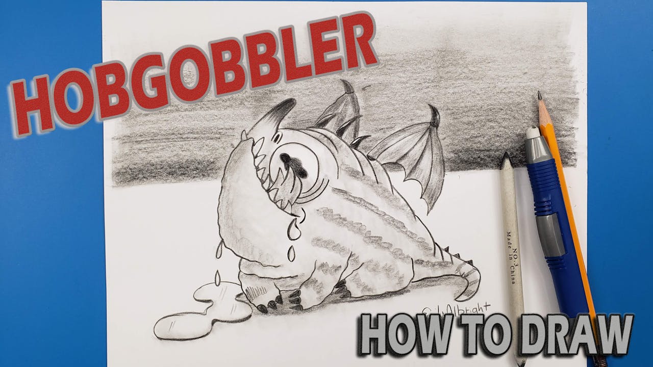 Draw “HOBGOBBLER” Drool How To Train Your Dragon 
