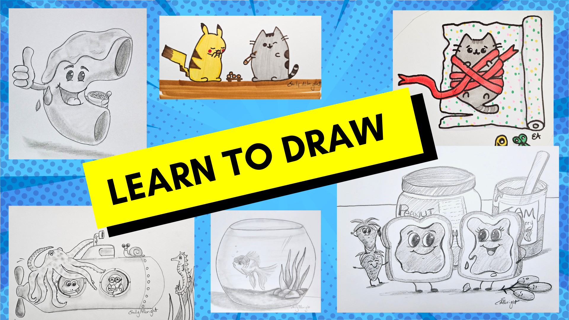 Learn to Draw your Favorites!  The Journey to Artistic Expression Begins Here