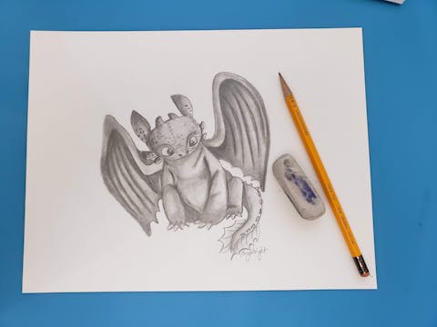 Toothless from How to Train Your Dragon