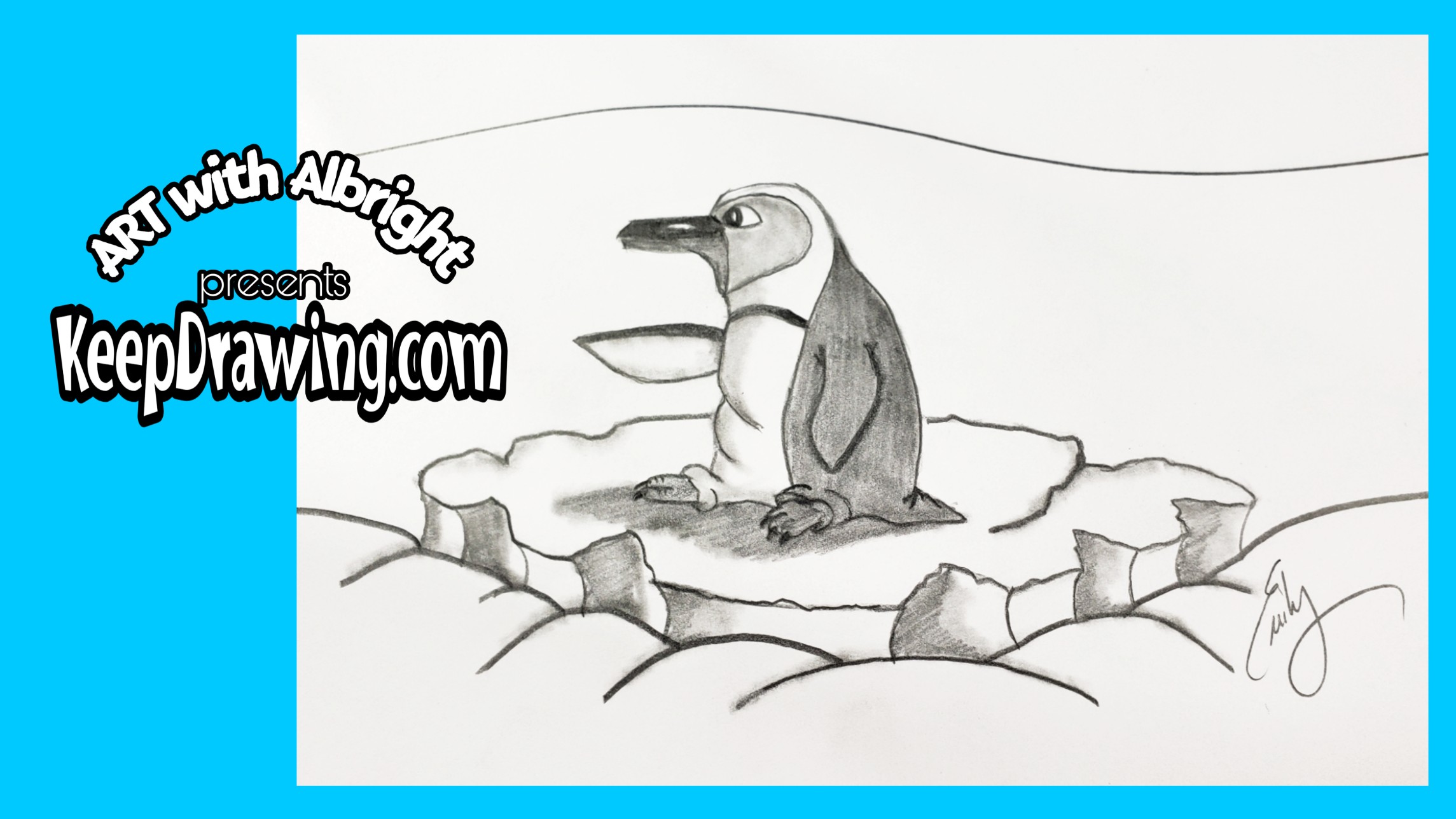 Penguin on an iceberg