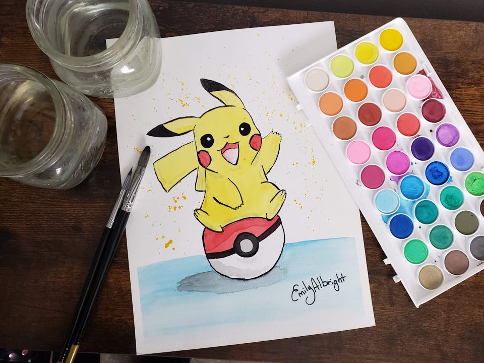 pikachu and friends drawing