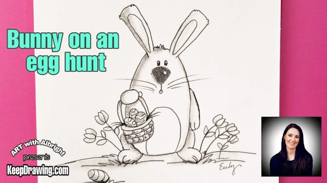 Bunny on an Egg Hunt