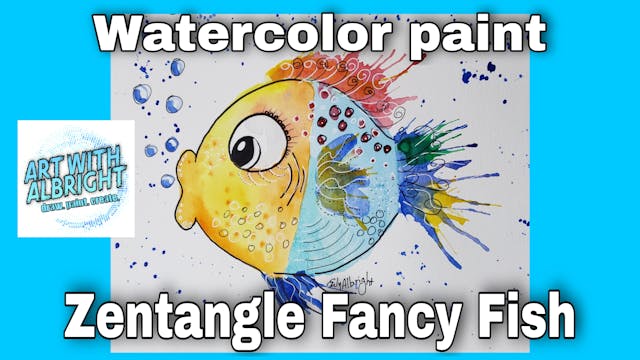 Fancy Fish Watercolor Painting