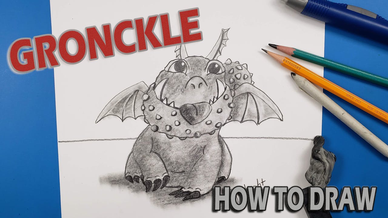 Draw “GRONCKLE” How To Train Your Dragon 