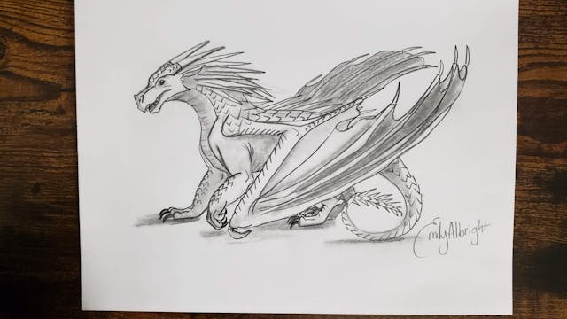 How to Draw ICEWING - Wings of Fire Dragon