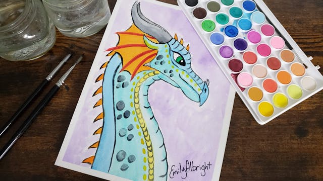 "GLORY" Wings of Fire Dragon Series - Watercolor