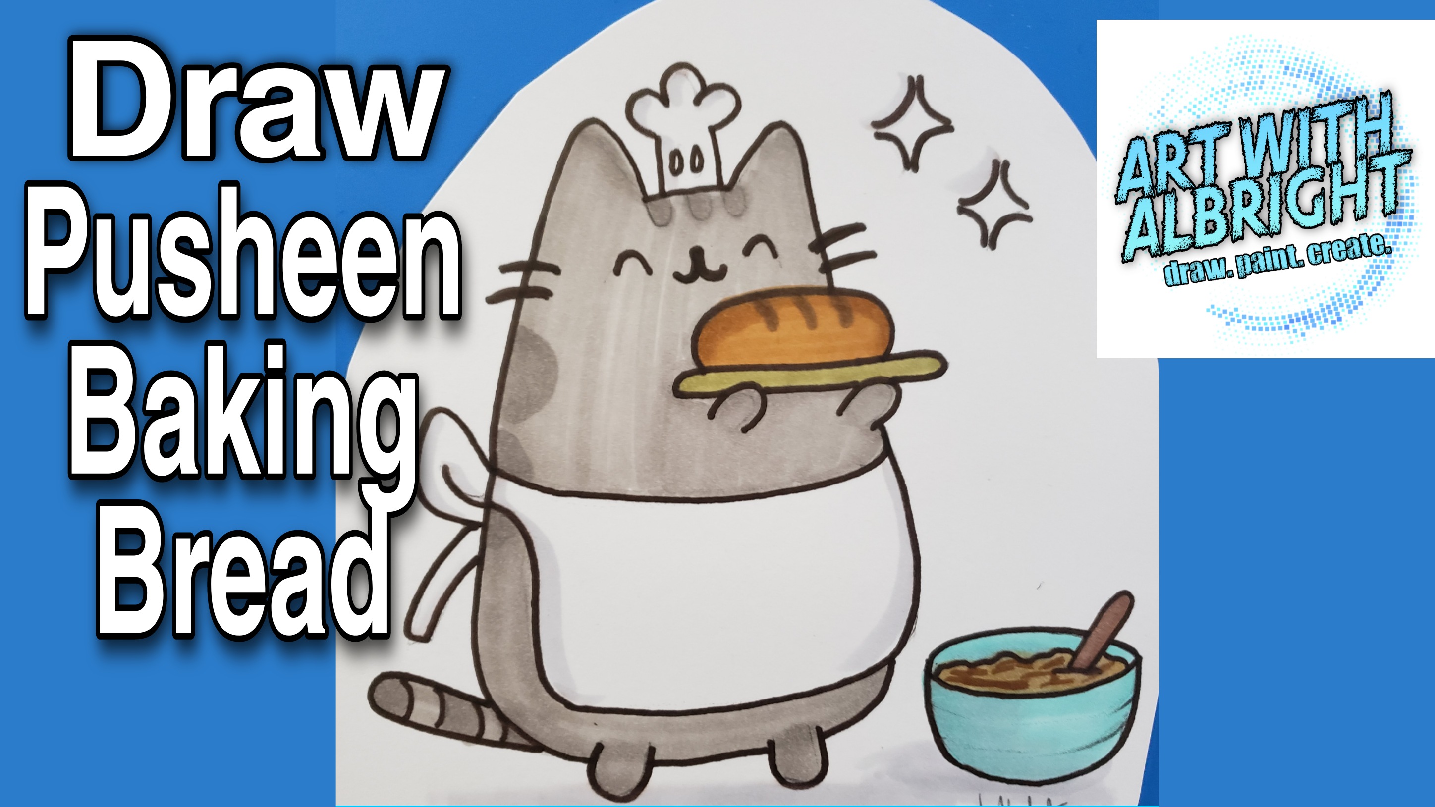 Pusheen Baking Bread