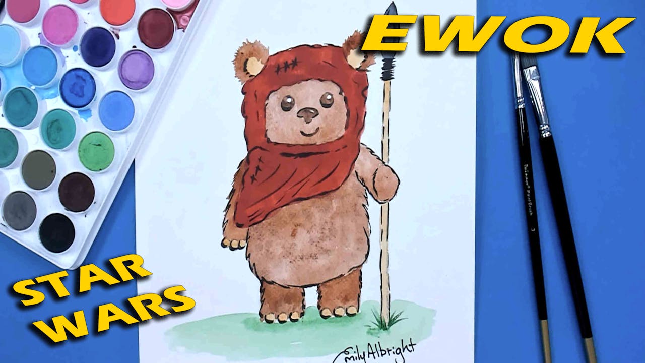 EWOK Star Wars Series - Watercolor 