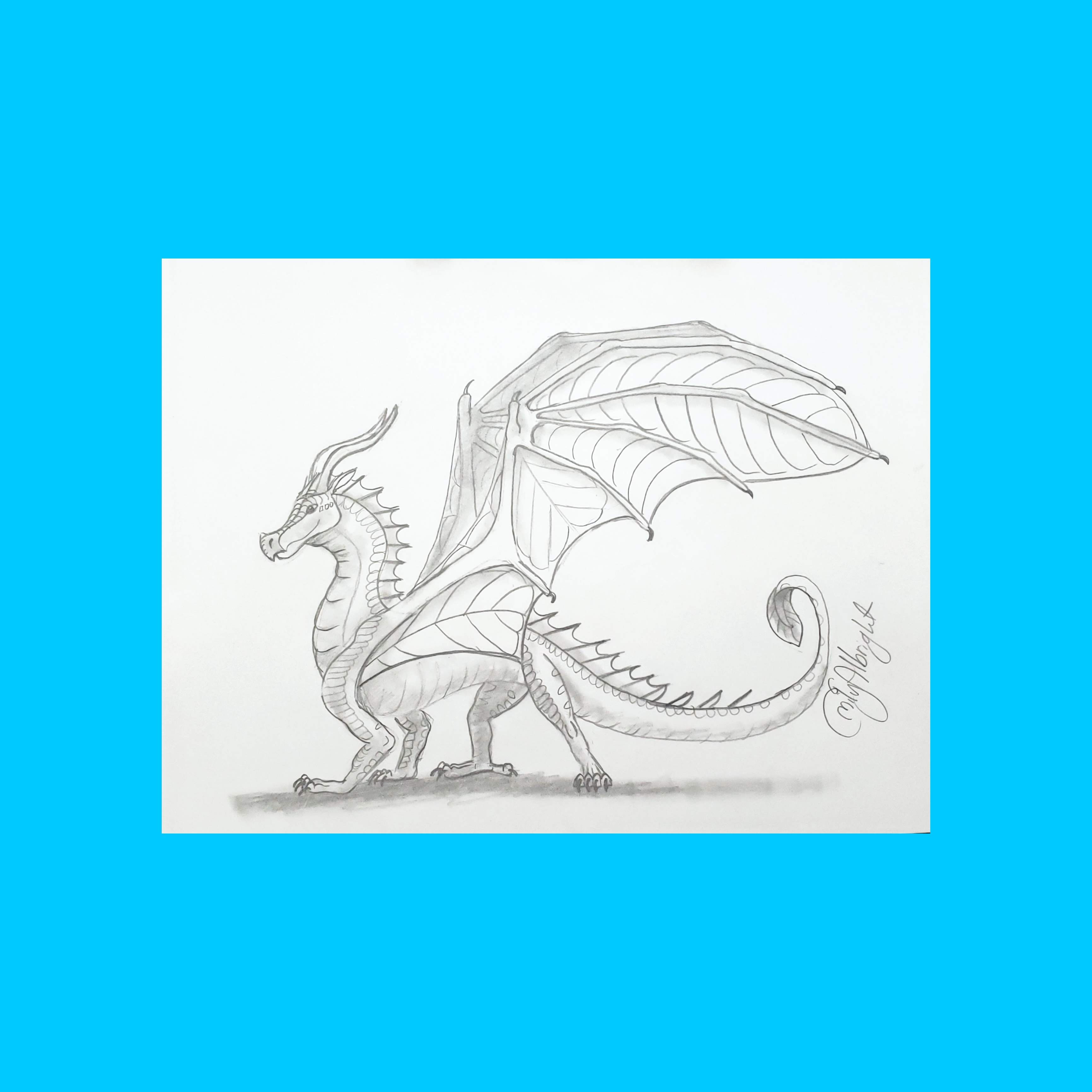 How to Draw a Fire Dragon  Easy Drawing Tutorial For Kids