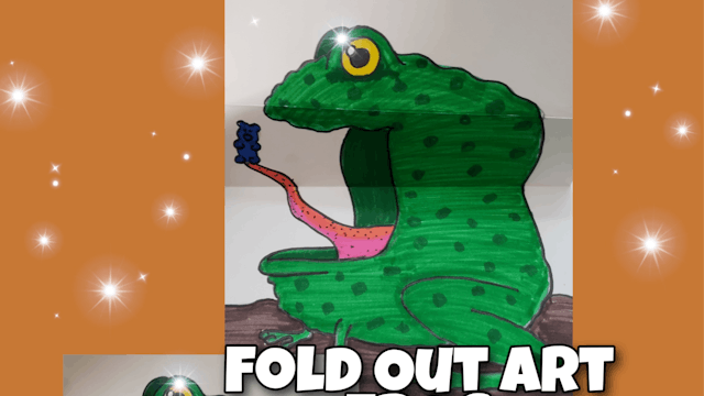 Fold Out Art FROG