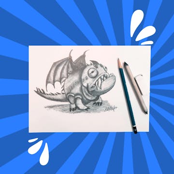 Learn how to draw a Hobgobbler Dragon HTTYD