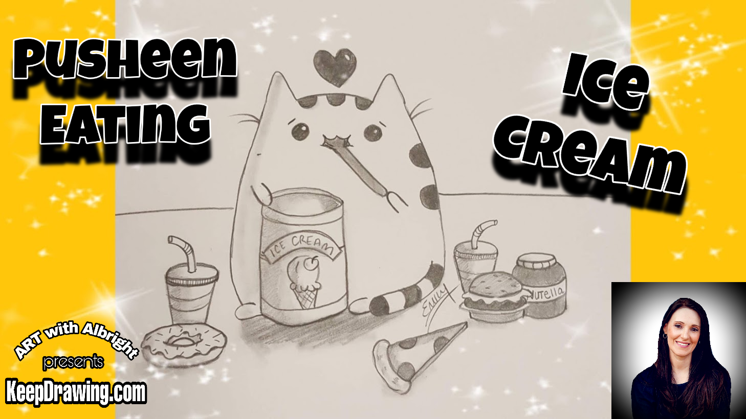 Pusheen Eating Ice Cream