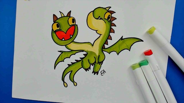 Learn how to Draw Barf & Belch Baby Dragon