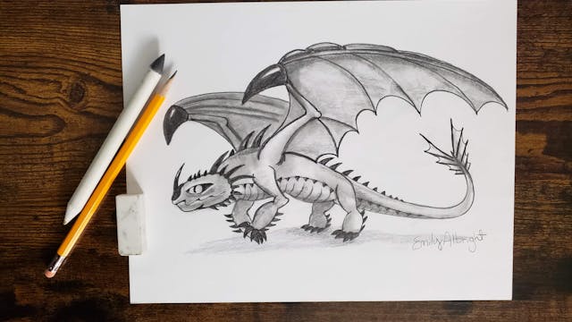 Learn How to Draw HTTYD Skrill Dragon