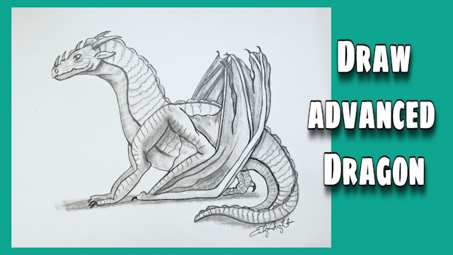 Draw Dragons Inspired by Wings of Fire, WoF Dragon Drawing and Sketching, Intermediate