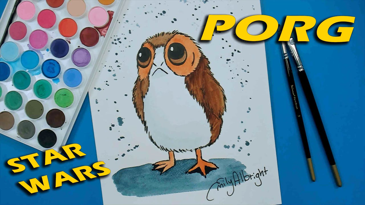 “PORG” Star Wars Series - Watercolor
