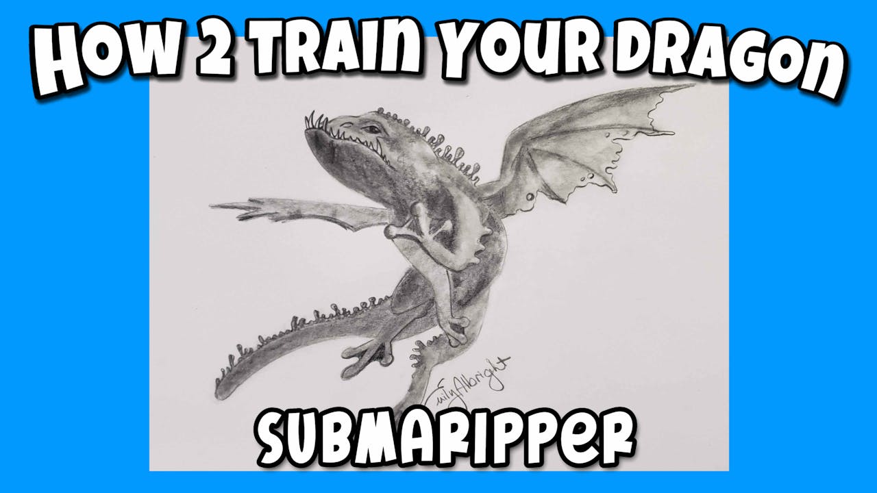 Learn How to Draw a HTTYD Submaripper Dragon