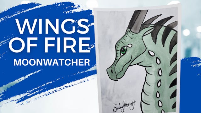 Wings of Fire Moonwatcher the Nightwing Dragon