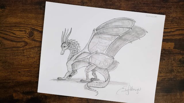 How to Draw SILKWING - Wings of Fire Dragon