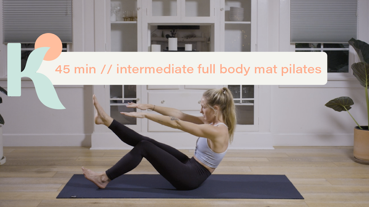 45 Minute Intermediate Full Body Mat Pilates