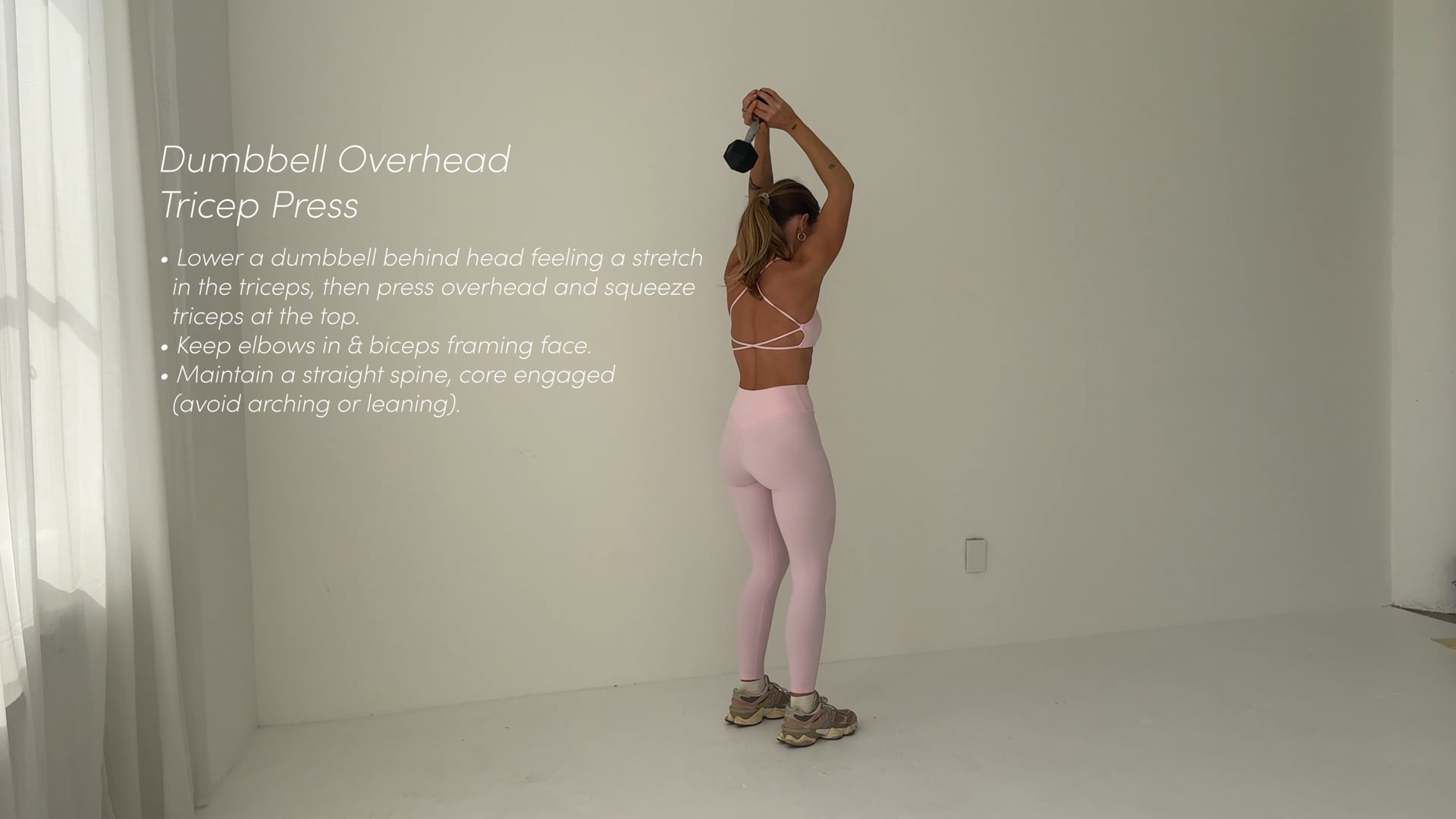 Dumbbell Overhead Tricep Press