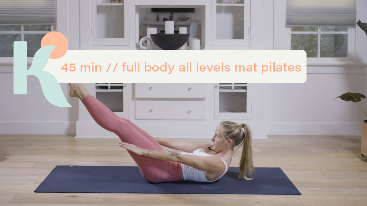 45 Minute Full Body All Levels Mat Pilates