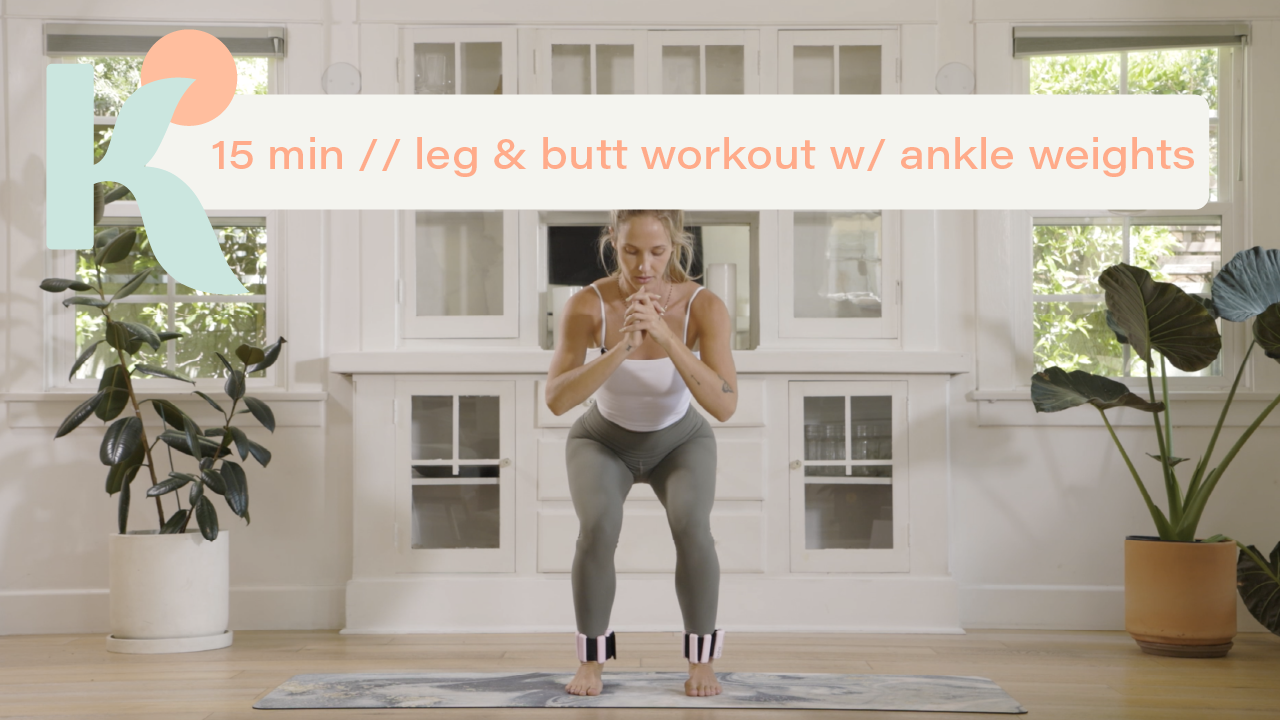 15 Minute Leg & Butt Workout w/ Ankle Weights