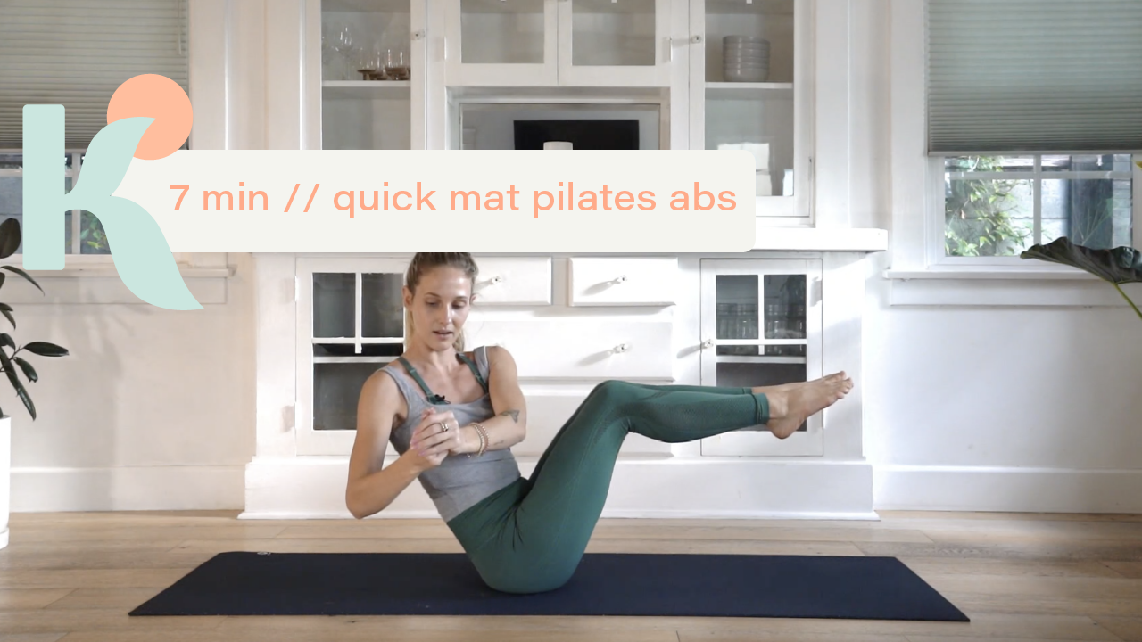 7 Minute Quick Mat Pilates Abs 