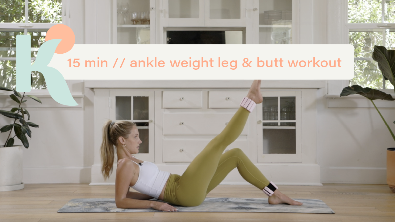 15 Minute Ankle Weight Leg & Butt Workout
