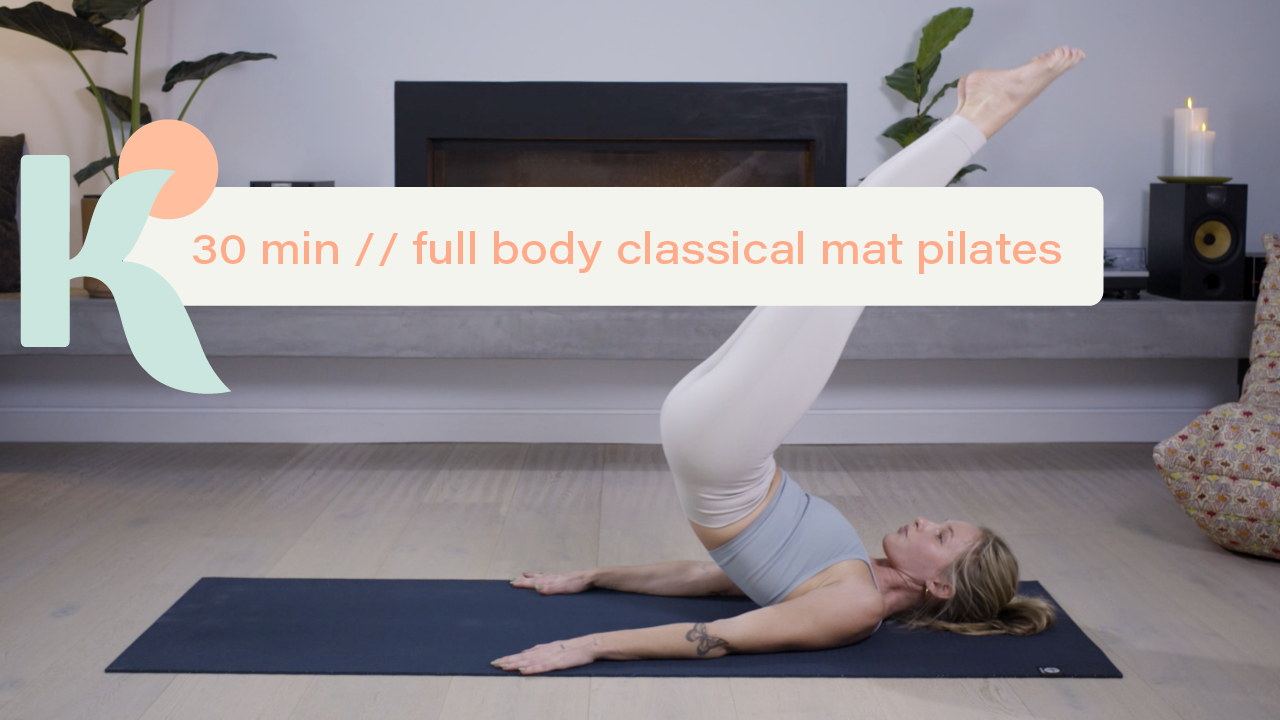 30 Minute Classical Pilates Full Body Workout (Intermediate Level ...